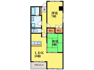 佐古駅 徒歩10分 3階の物件間取画像